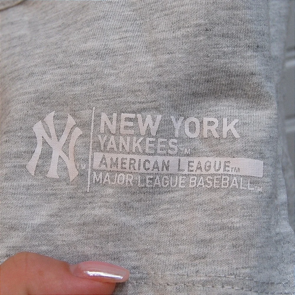 New York Yankees Youth Medium‎ Hoodie Short-sleeve Official MLB Merchandise Gray